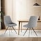 Armen Living Alison Swivel Gray Velvet and Metal Dining Room Chairs, PK2 LCAISIGR - alternate 7